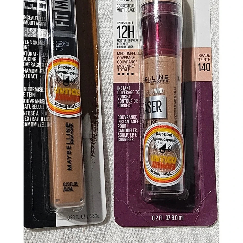 Maybelline Fit Me Concealer 050 Cafe & Instant Age Rewind‎ Eraser 140 Bundle 5pc